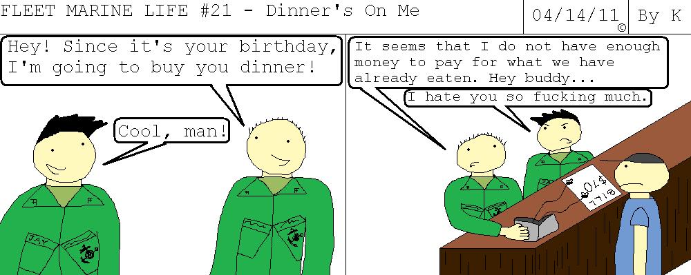 Fleet Marine Life #21 - Dinner's On Me