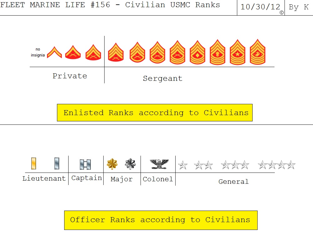 Fleet Marine Life #156 - Civilian USMC Ranks